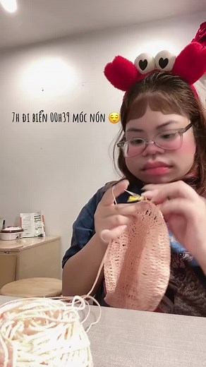 7 tiếng 3 cái nón challenge #Master2023byTikTok #fyp #crochet #crochettiktok #xuhuong #7749HieuUng #GocSangTao