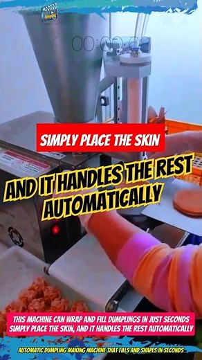Automatic Dumpling Making Machine That Fills and Shapes in Seconds