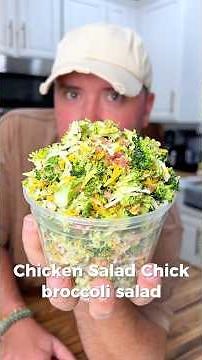 Copycat Chicken Salad Chick Broccoli Salad 🥦🥗 #shorts