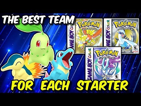 The BEST TEAM for Each Starter in Gen 2 - Pokemon Gold, Silver & Crystal Guide