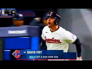 David Fry 10th inning Walk Off 2 Run Home Run | Yankees vs Guardians 2024 ALCS Game 3 Highlights