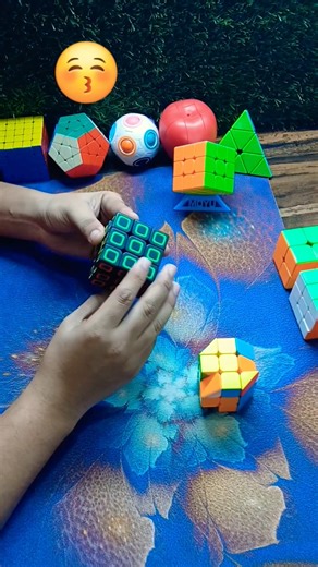 Solving 4 different types of rubik's cube #rubikscube #shorts #levelupcubing #learningcubing