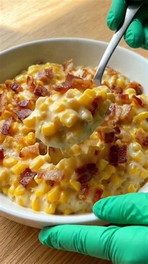 #creamy Bacon Corn Delight #kendrafreshcreations #comfortfood #easyrecipes #kendrafreshcreations