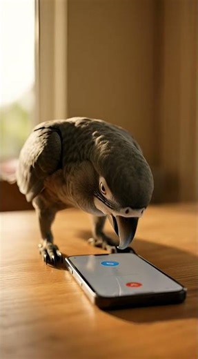 A Grey Parrot's Unexpected Call