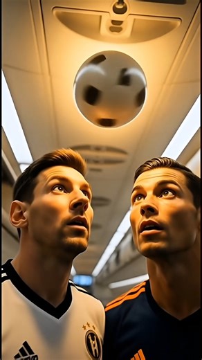 Messi vs Ronaldo in Sky-High Football Showdown! ⚡️✈️#3danimation #cr7 #messi #ronaldo #animation