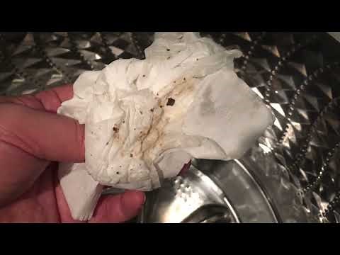 After 54 min of Self Clean on my Samsung Washer, This is the dirt / gunk accumulated inside it.