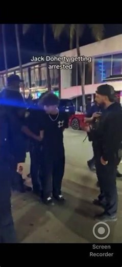 Jack Doherty getting arrested in Miami Florida #shorts #youtubeshorts #jackdoherty