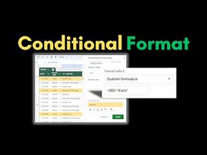Custom Formula Conditional Formatting | Format Cells Like a Pro
