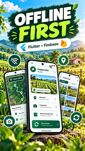 Flutter Offline First: Guarda Datos SIN INTERNET y Sincroniza con Firebase | Part 1 #shorts