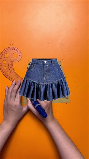 Design a Short Flared Skirt with Ruffled Hem Tutorial