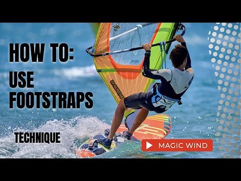 HOW TO: Get into the footstraps in windsurfing. Windsurf tuition.