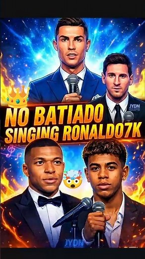 When Cristiano Ronaldo & Lionel Messi Sing “No Batido” 😳🔥 100M+ Views 🤯🎤 thank you 1K sub☺️🙏 #shorts