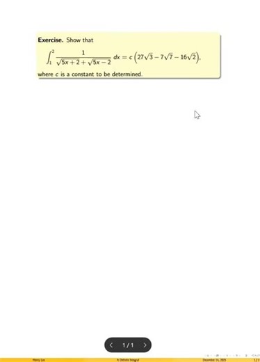 A Non-Routine Definite Integral #mathskillsdevelopment