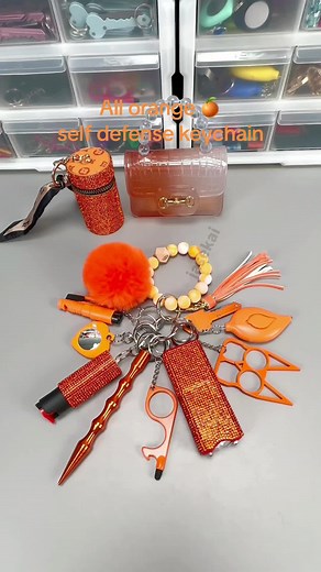 All About Orange Self Defense Keychains
