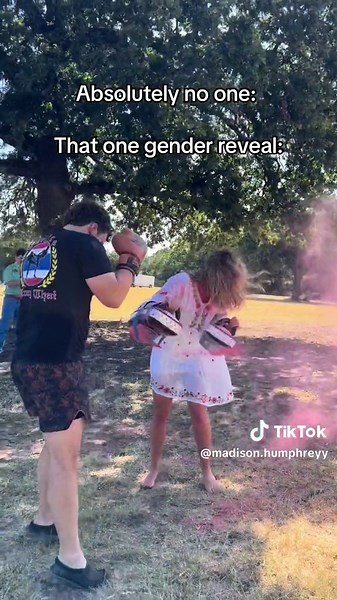#GenderReveal Comedy: Boxing Baby Gender Reveal Gone Wild! 💥👶