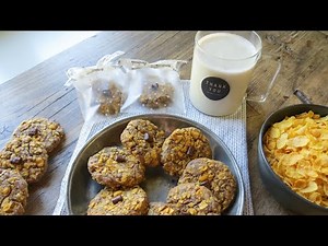 CORN FLAKES COOKIES with CHOCOLATE | BUCKWHEAT COOKIES VEGAN recipe | HEALTHY QUICK biscuit recipe