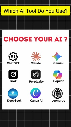 Choose Your AI 🤖 | Which AI Tool Do You Use? #ai #coding #programming #viral #windows #shorts
