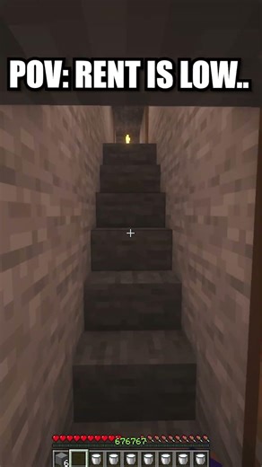 Minecraft Rent is low. 💀 #minecraft #shorts #funny #nobatidao