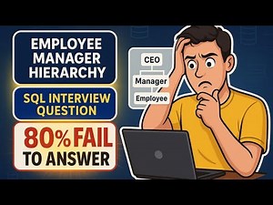 Most Asked SQL Interview Question: Employee–Manager Hierarchy : Step-by-Step
