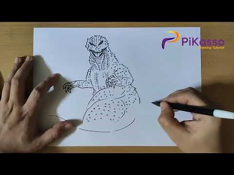How to Draw Godzilla 2000