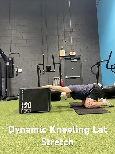 Dynamic Kneeling Lat Stretch - Shoulder/Upper Back/Mid Back/Neck pain relief