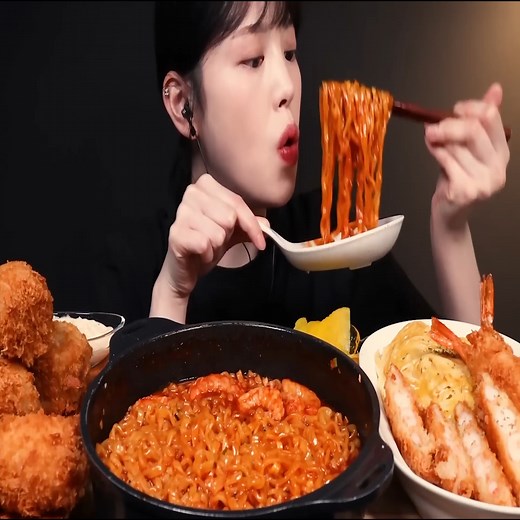 283K views · 6.9K reactions | Giant Shrimp Cutlets Mukbang Asmr part 1 | Boki asmr | Facebook
