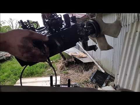 Yanmar YM240 Cylinder Head Removal