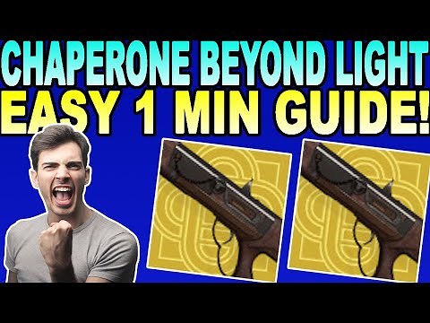 HOW TO GET CHAPERONE EXOTIC SHOTGUN IN DESTINY 2 BEYOND LIGHT!