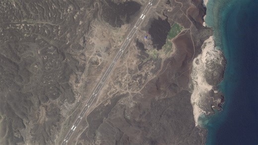 A mysterious airstrip built on a Yemeni island comes as Houthi rebels are increasingly squeezed