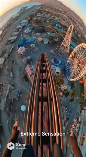 Extreme sensation of heights. Without warning, the ground collapses. #Height #Sensation #Warning #Ride #Sora