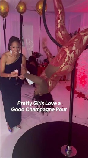 Champagne Pouring Aerialist
