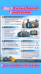 Short Circuit Test of Transformer ⚡ Save and Share 👇 #fblifestyle #electrical #engineering #Transformers #reelsvideoシ | Md. Shamim Hassan