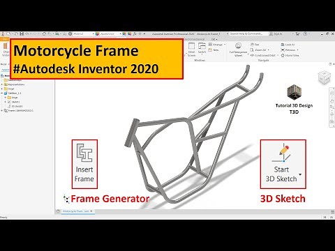 Motorcycle Frame Body - Autodesk Inventor 2020 Tutorial