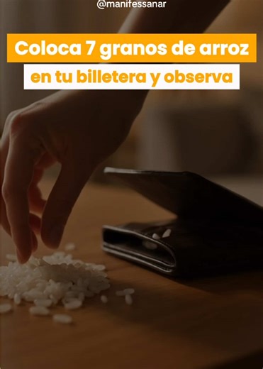 La abundancia no siempre empieza con grandes cambios… a veces comienza con un pequeño símbolo cargado de intención. 7 granos de arroz. 21 días. Una decisión consciente de salir de la mentalidad de escasez. Este ritual ancestral no busca suerte inmediata, sino reprogramar tu relación con el dinero y abrir espacio para nuevas oportunidades. Guarda este video y practícalo con intención. Si quieres aprender protocolos ancestrales y técnicas profundas de reprogramación energética, descubre MANIFESSAN