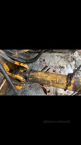 Replacing the Cylinder of a Komatsu 360 Arm Oil Cylinder with Oil Leakage during Maintenance. #auto #automobile #cylinder #automotive #komatsu #mechanicsteve #reels | Mechanic Steve