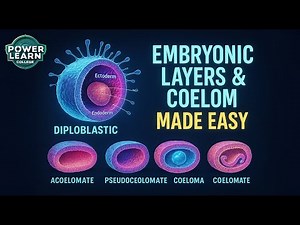 Embryonic Layers & Coelom Made Easy 🧬 | Explained with Diagrams & Examples