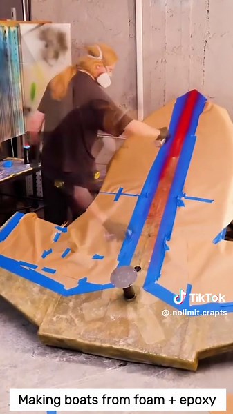 Make boat from foam epoxy