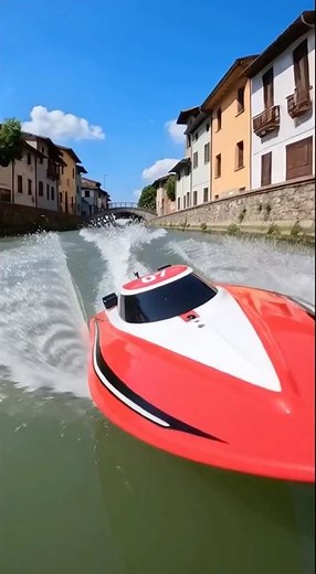 High-Speed RC Speedboat Canal Sprint Test & Frantic POV Unboxing | Racing Toy