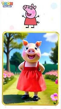 Peppa Pig Characters in Realistic Animated Version #shorts