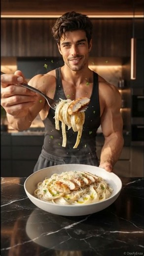 # 🍝 Authentic Creamy Chicken Alfredo 🇮🇹