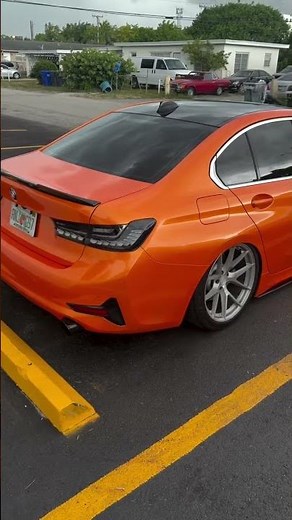 Gloss Metallic Fiery Orange Car Vinyl Wrap PET#orangecar #auscars #carwrap