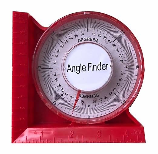 Magnetic Angle Locator Level & Tool Dial Gauge Angle Finder Magnetic Protractor 0-5\"\/120mm