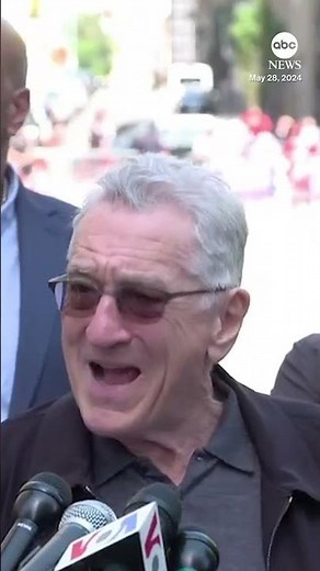 Robert De Niro participates in Biden campaign event outside courthouse of Trump trial
