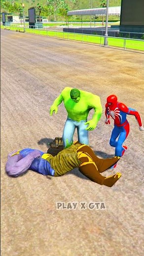Hulk And Spider Man Vs Thanos Fight | Marvel Animation
