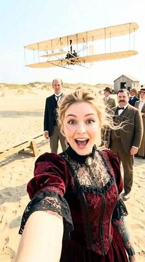 I saw the Wright brothers make the first flight ever! #history #wrightbrothers #firstflight