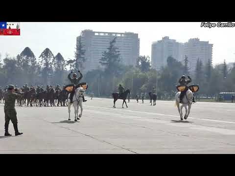 Regimiento Escolta Presidencial Nº1 "Granaderos" Practicas Gran Parada Militar 2025