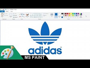 How to draw the Adidas logo using MS Paint | Drawing Tutorial