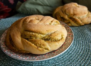 Braided pesto bread recipe
