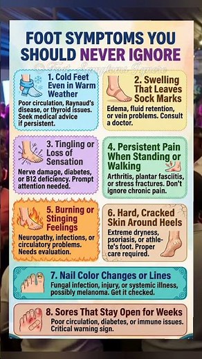 FOOT SYMPTOMS YOU SHOULD NEVER IGNORE