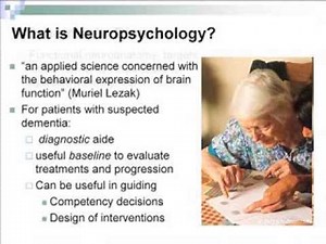 Neuropsychological Assessment of Alzheimer's Disease